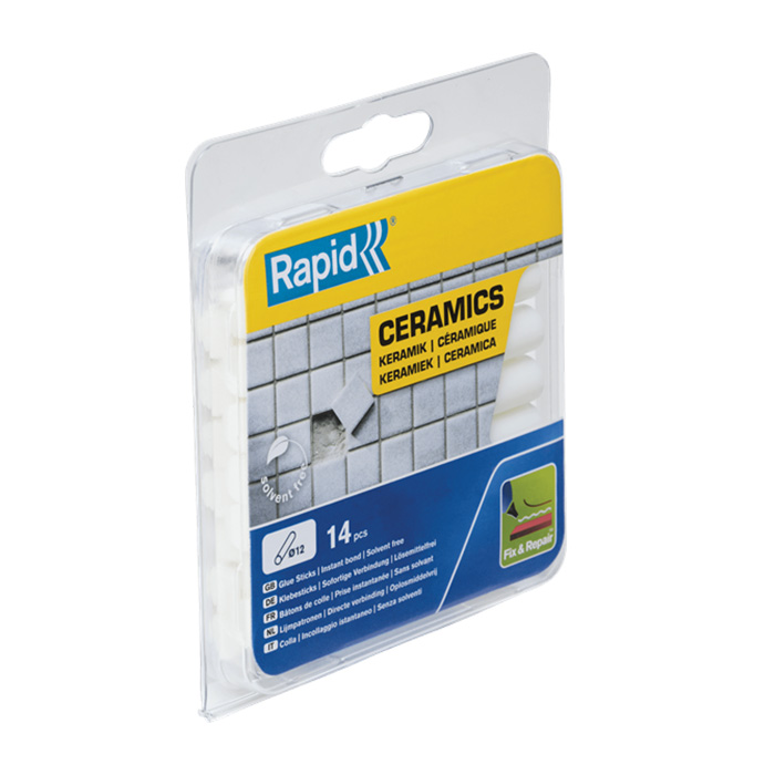 Lijmpatronen Ø12x94mm 125g Keramiek Wit