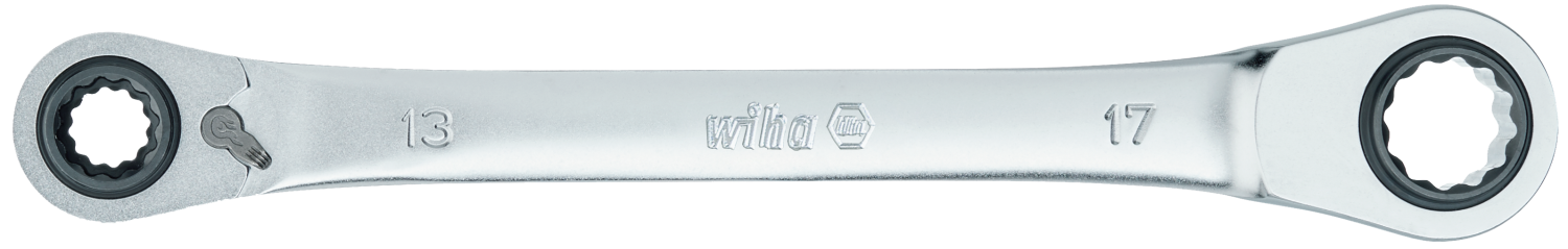 Ringsleutel met Ratel 644J, 10 x 13mm, 17 x 19mm