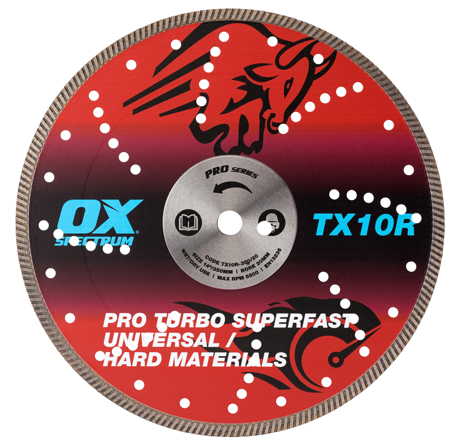 Pro Turbo Diamantzaagblad Staal TX10R 350mm